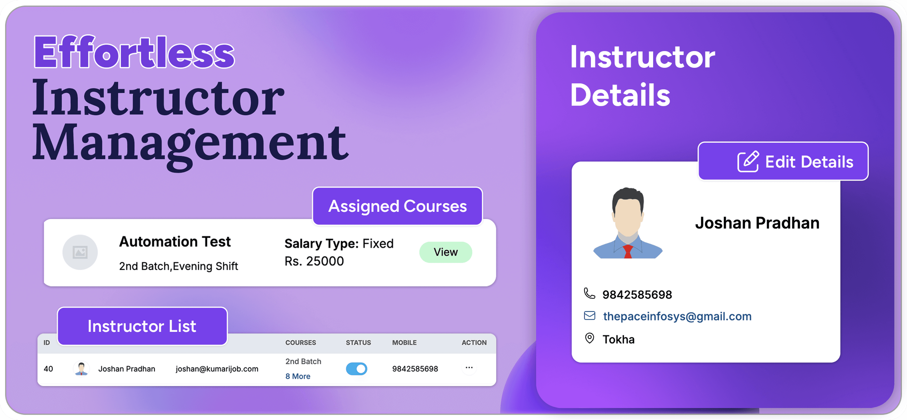 Instructor Management